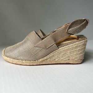 Ralph Lauren Tan Platform Wedge Shoes